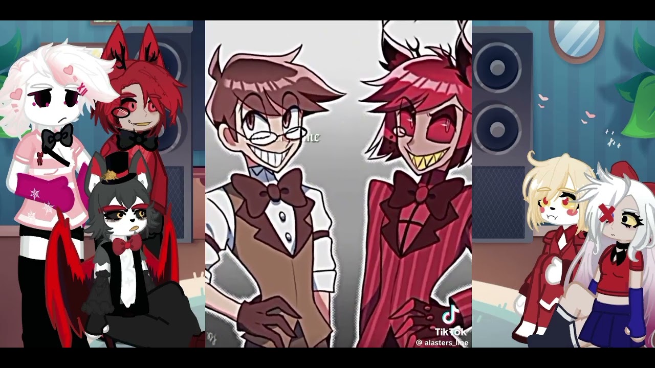 Hazbin hotel react to themselves pt 1 (FULL ALASTOR PART)