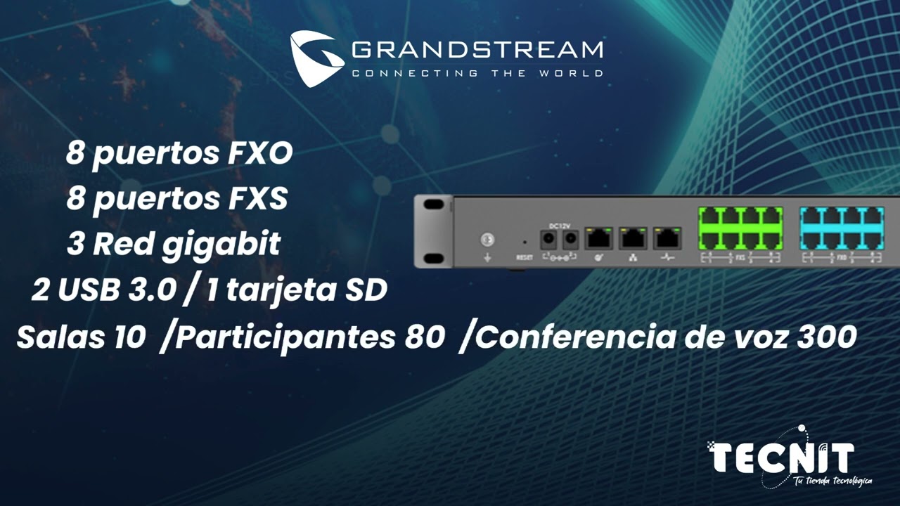 Centrales de telefonía IP GrandStream de la serie UCM-6300 sus características y funciones
