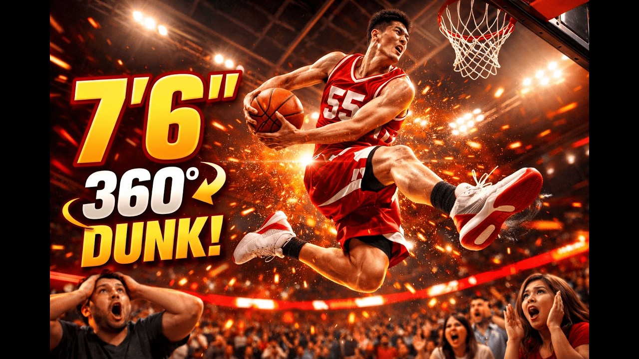 The 7'6 Giant Shocked Everyone 😱 | Tacko Fall INSANE 360 Dunk Breakdown