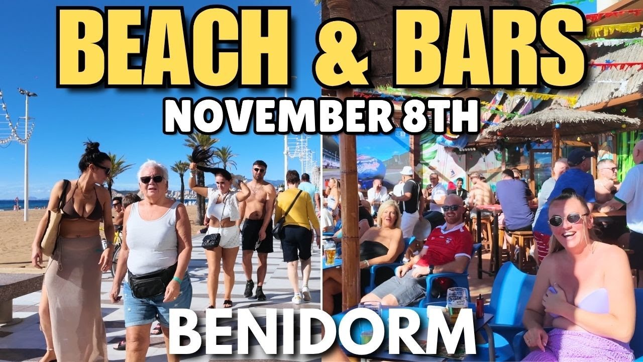 Benidorm - Busy Levante Beach, Uncle Ped's & Warm November Weather! 😲🍻