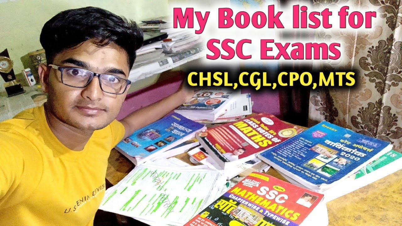 My Book list for SSC Exams | Books i follow for CHSL CGL | Best books of Maths English GK CA | #ssc