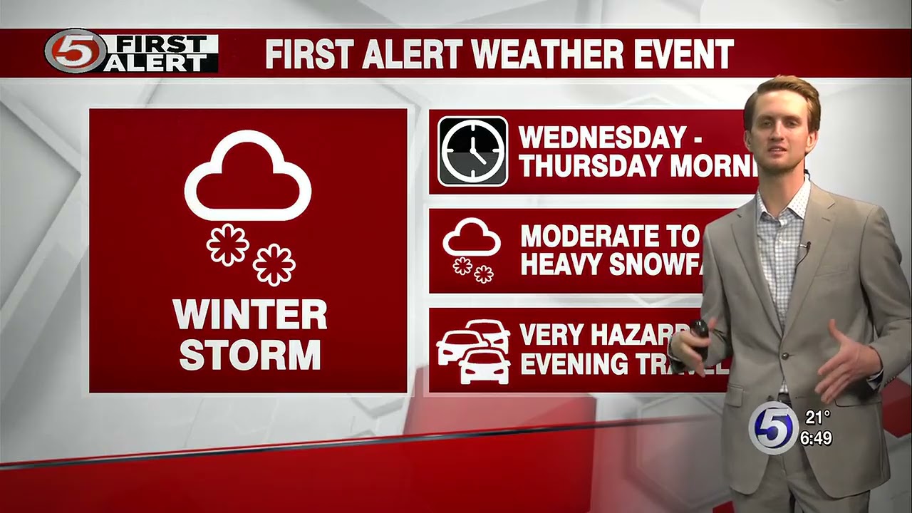 Evan Dorrsett New Years Day WDTV Weather Report