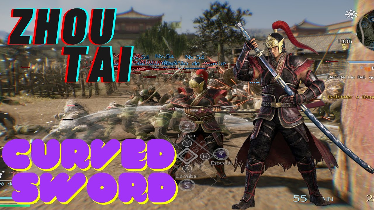 DYNASTY WARRIORS 9: COMPLETE EDITION: Zhou Tai - Curved Sword (DLC Weapon) Gameplay