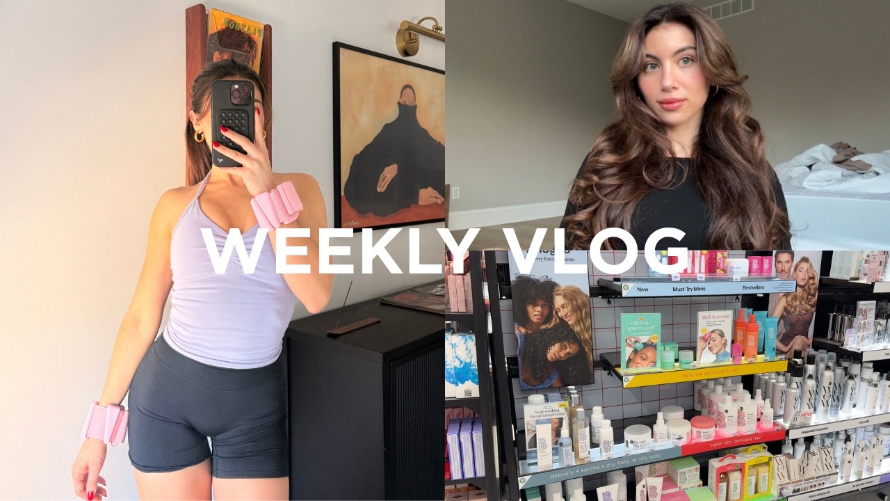 vlog: hair appointment day, shopping + 5pm–9pm routine
