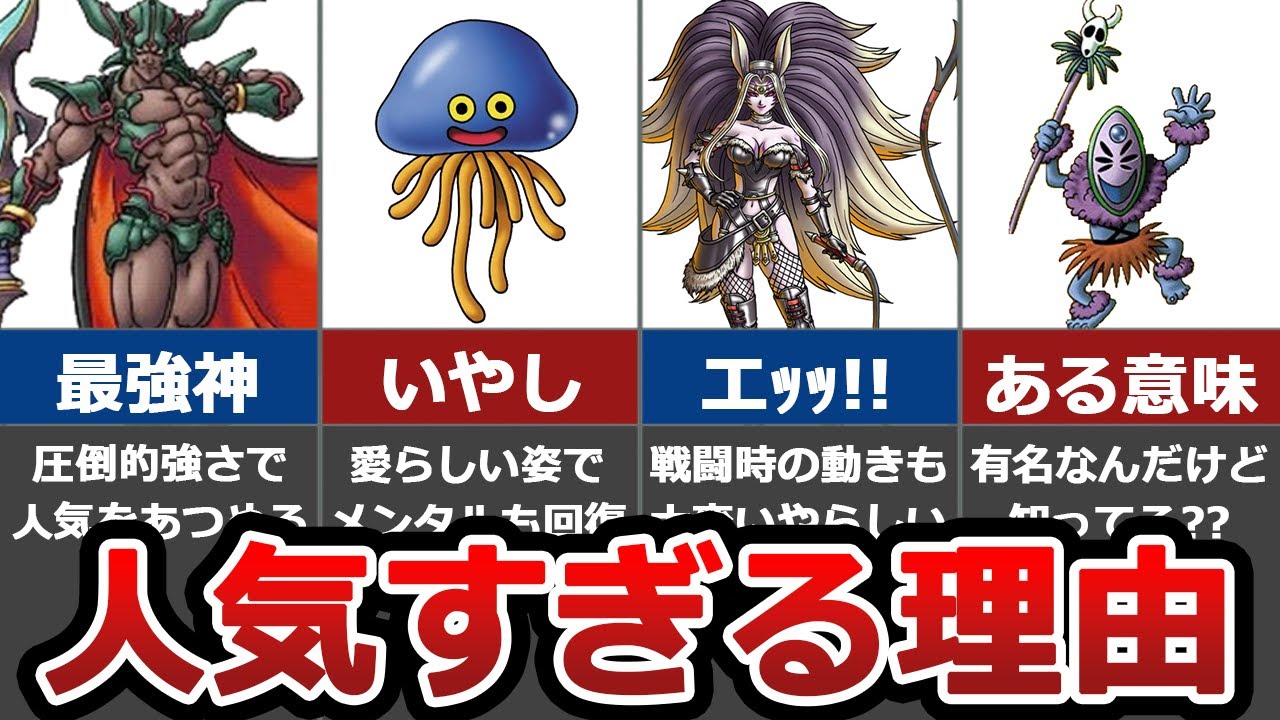 【歴代ドラクエ】あまりに人気すぎるモンスター10選【納得】