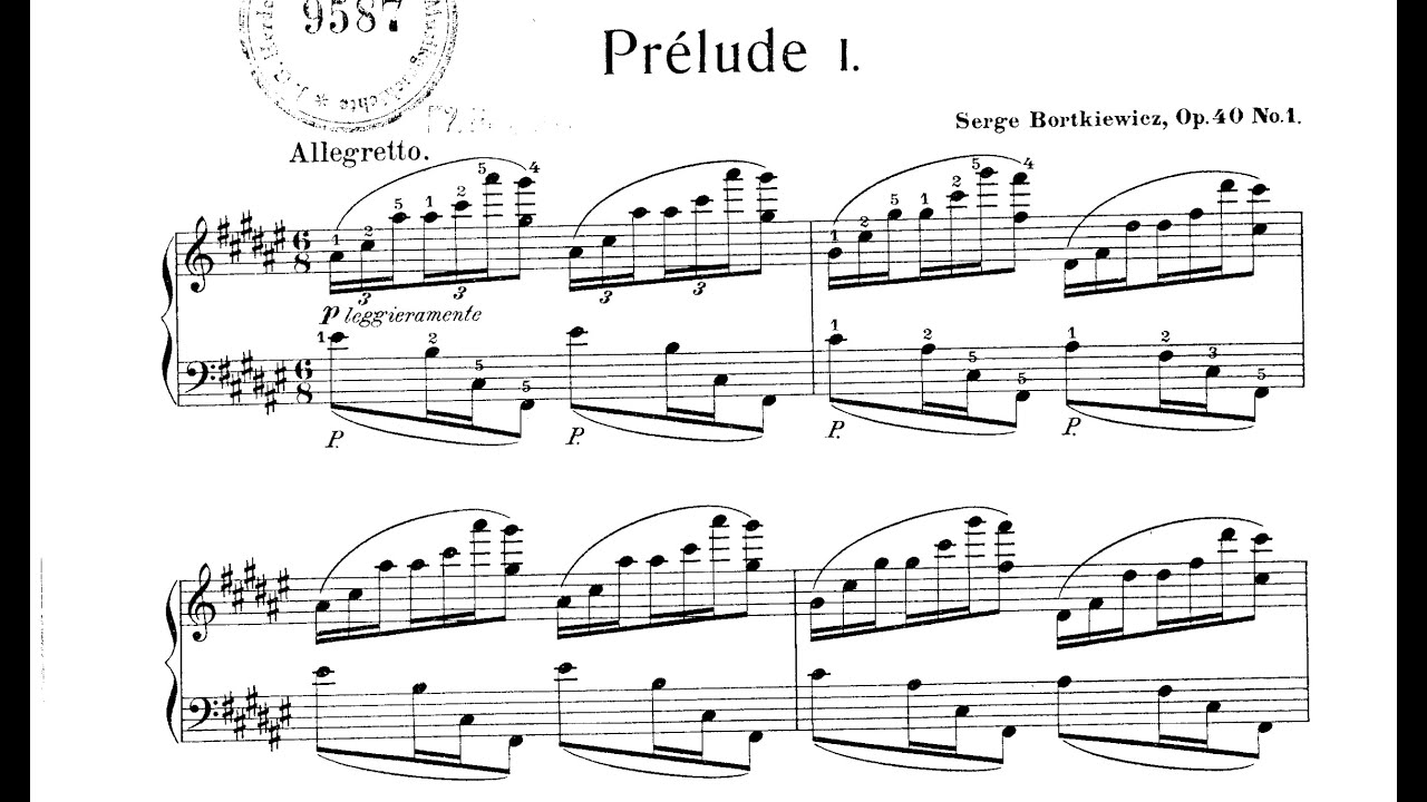 Bortkiewicz - Prelude Op. 40, No. 1 [Katsaris]