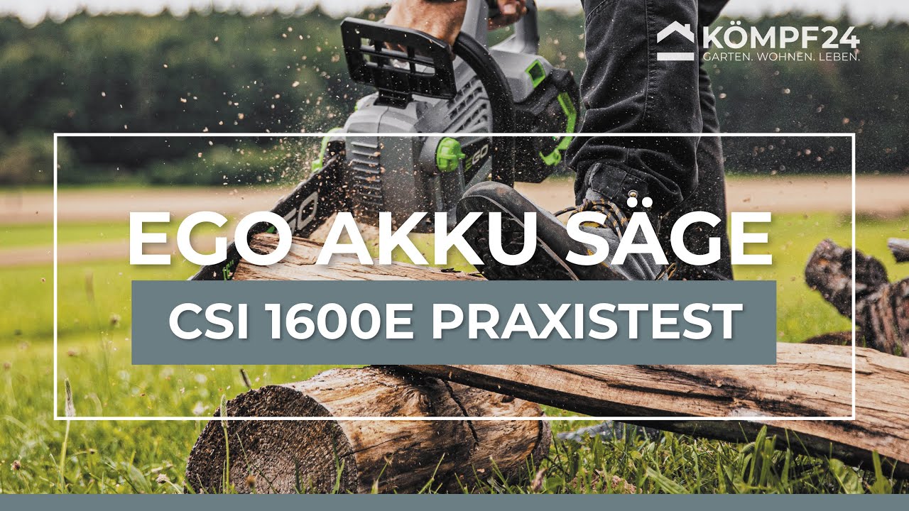 EGO Power Akku-Kettensäge CS1600E | Inbetriebnahme und Praxistest