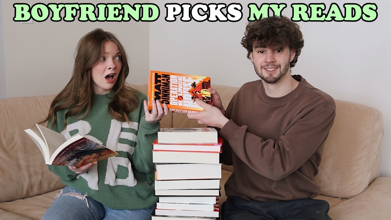 reading down my physical tbr with my boyfriends help!  📖 tbr redemption episode 2