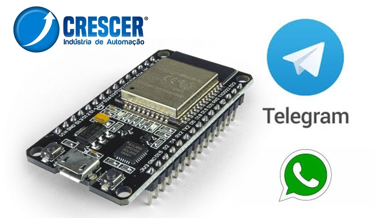 ESP32 AUTOMAÇÃO COM TELEGRAM OU WHATSAPP ???  veja como o ESP32 faz automação via BOT...