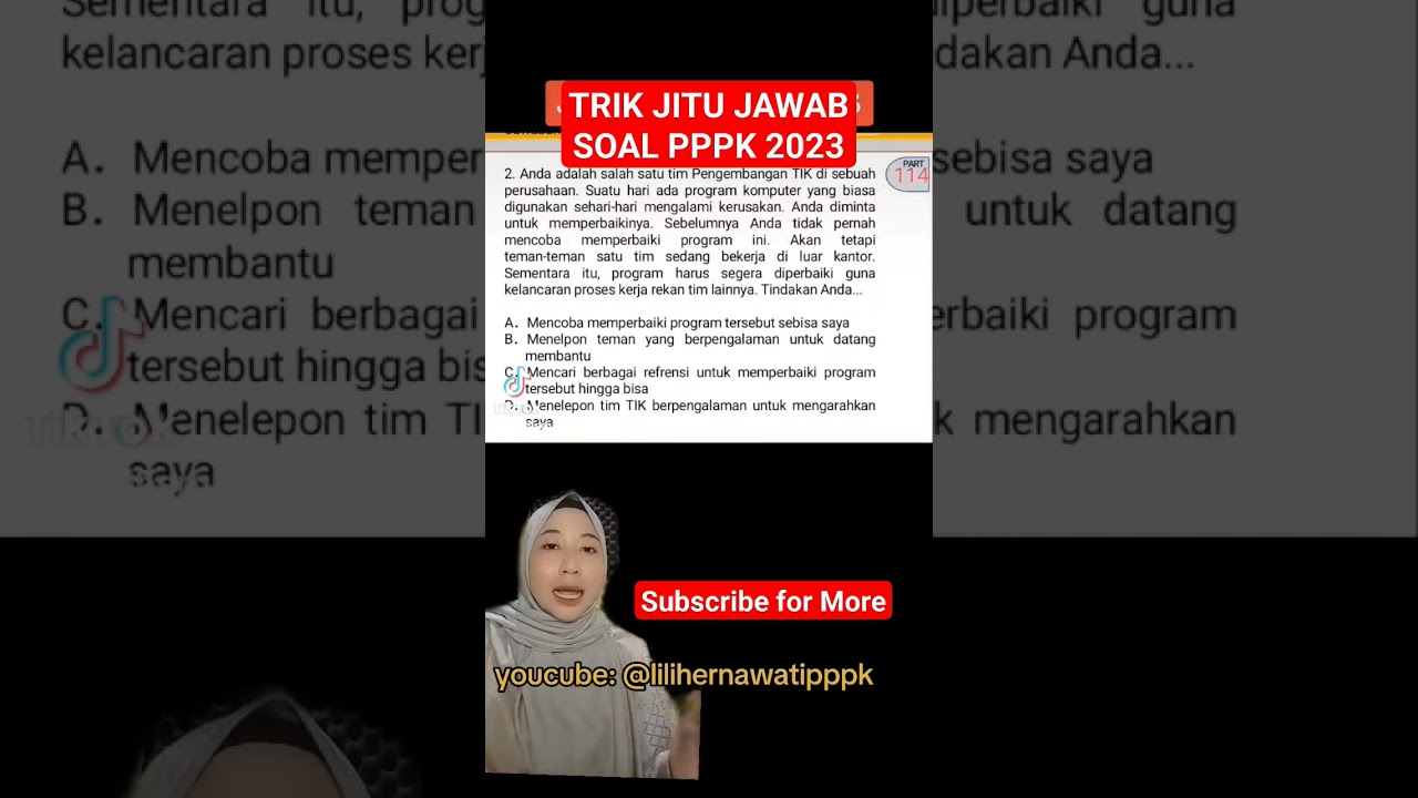 trik jitu jawab soal PPPK 2023 SEMUA FORMASI #pppk #pppk2023 #bocoransoal