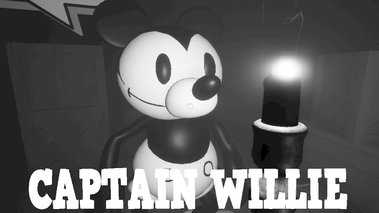 Captain Willie Full Game & Ending Playthrough Gameplay (Mickey Mouse Horror Game)