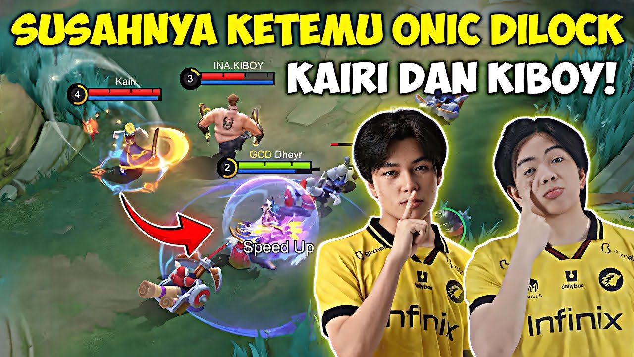SUSAHNYA DILOCK + FREEZE LANE KAIRI DAN KIBOY! Match Sengit Lawan Full Team Onic Esports