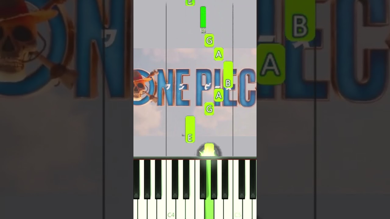ONE PIECE (NETFLIX) THEME ON PIANO! #shorts