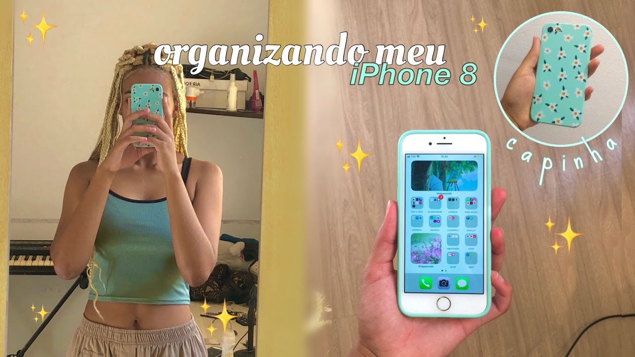 organizando meu celular novo *iPhone 8 com iOS 16