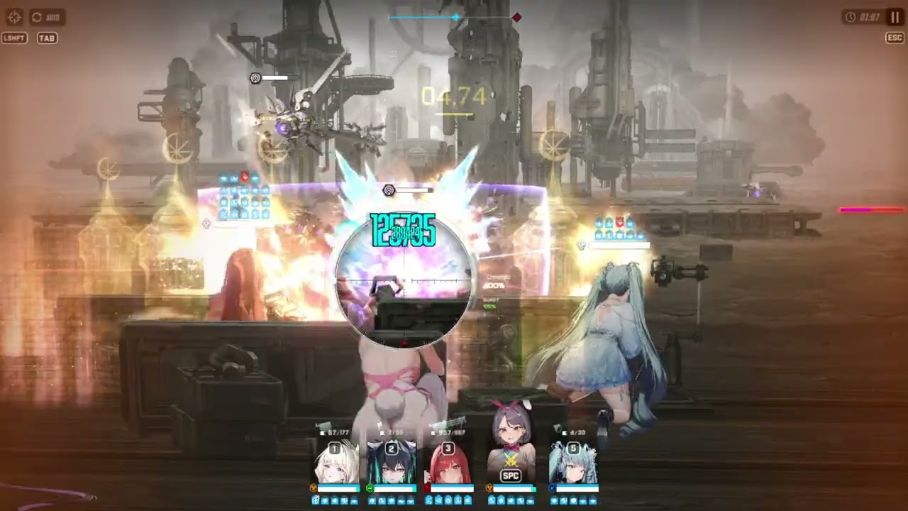 NIKKE - Tribe Tower Floor 719 - CP Deficit: 44.40%