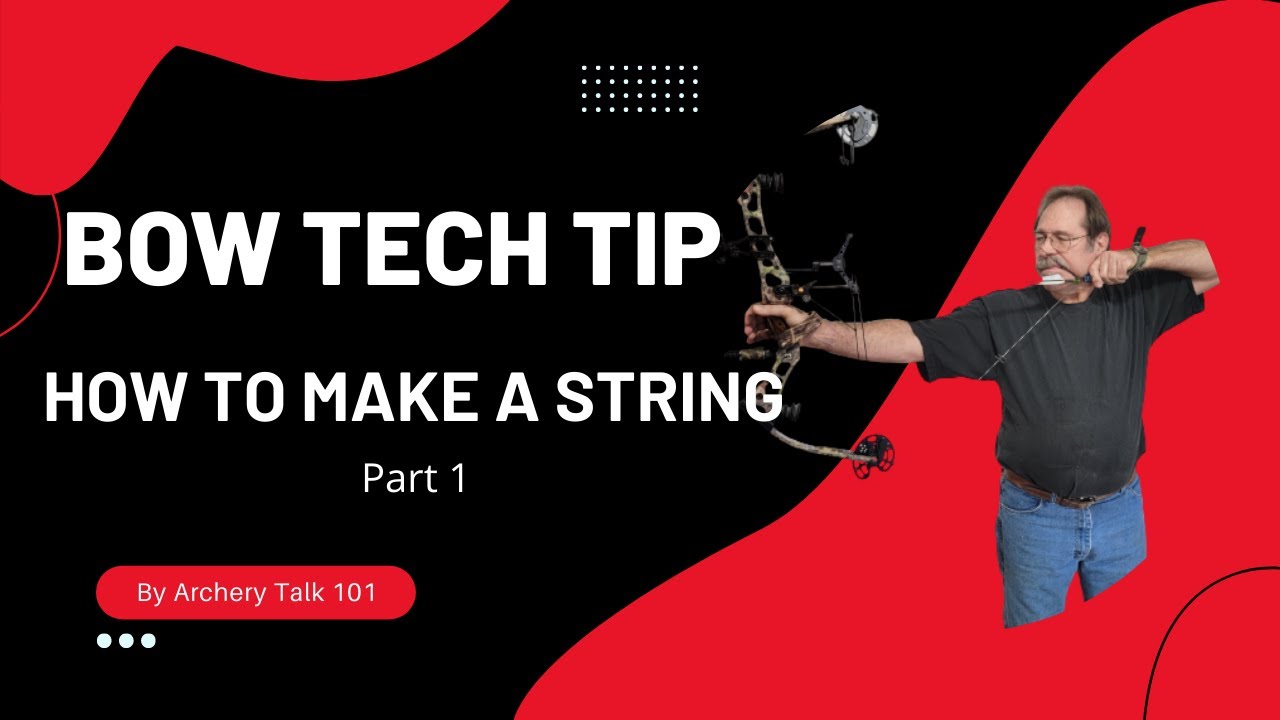 How to make a bowstring.  Making the sample string Part 1