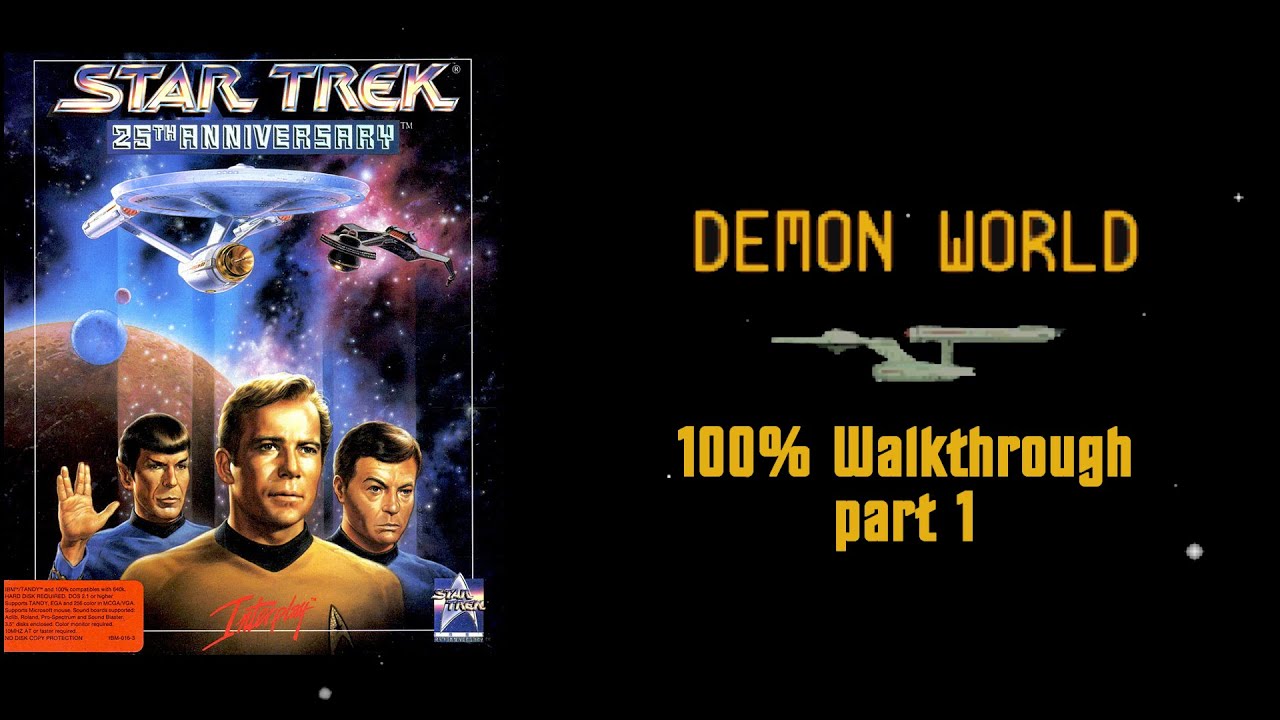 Star Trek 25th Anniversary Game (PC CD-ROM) 100% walk-through - Part 1