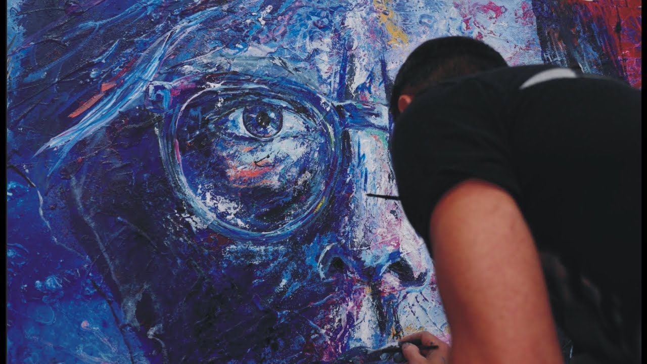 Franko Artist- Andy Warhol Abstract Realism Painting Timelapse Klaypex