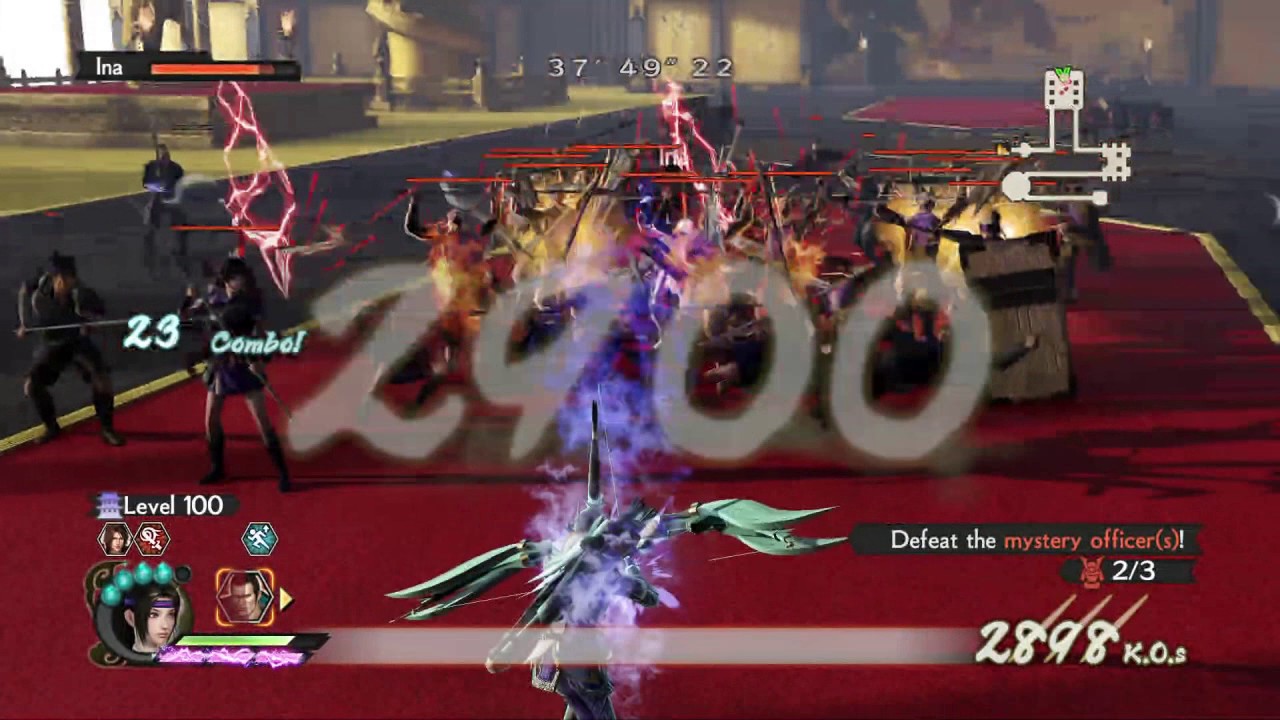 Samurai Warriors 4-II | Survival Mode - Level 100 - Ina - No Rage Mode - Near-Perfect Custom Weapon