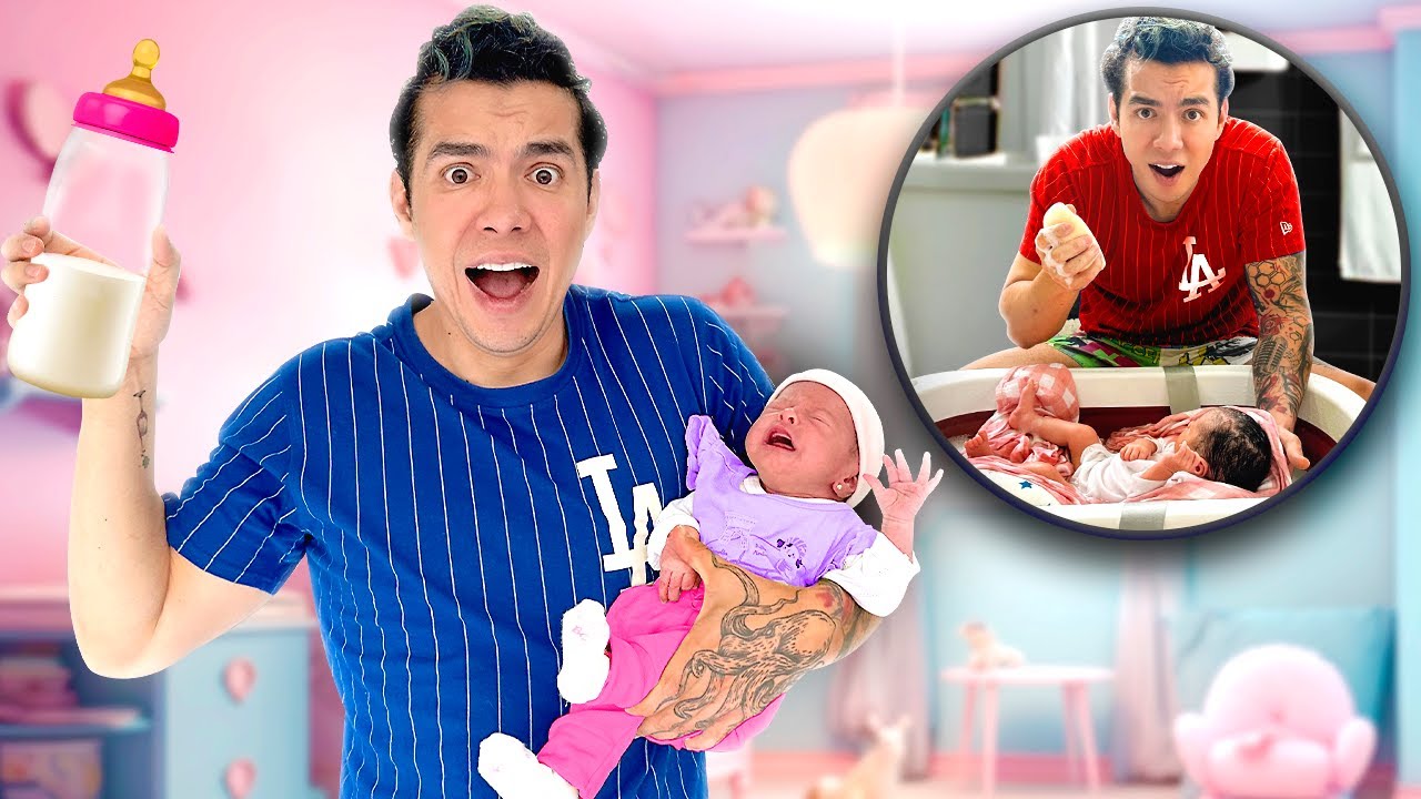 24 HORAS SIENDO PAP&Aacute; SOLTERO DE NASYA *Fue muy dif&iacute;cil* 🧑🏻&zwj;🍼🤯 | Karla Bustillos