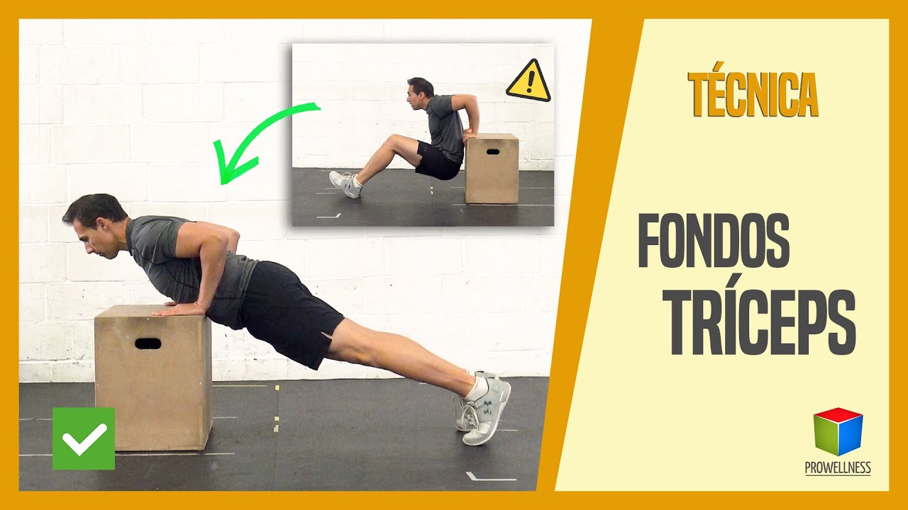 Fondos TRÍCEPS mejor FRONTAL que POSTERIOR