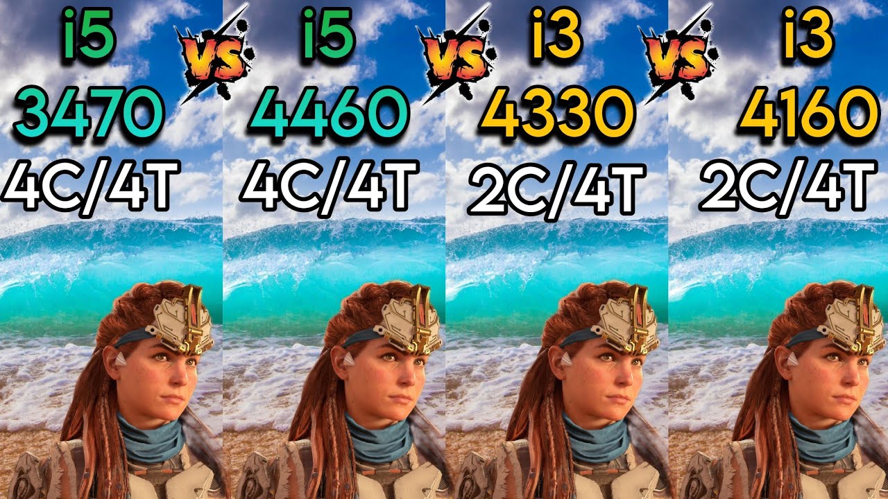 I5 3470 vs I5 4460 vs I3 4330 vs I3 4160 - Test In 8 Games - Which Is Best ?