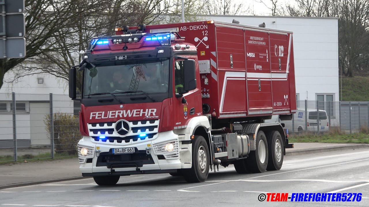[Chemieunfall bei Röhm] Großübung mit FF, BF und Werkfeuerwehr Evonik in Weiterstadt bei Darmstadt