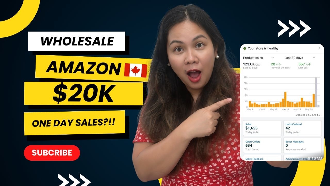 История успеха на Amazon в Канаде: оптовая торговля FBA в Канаде: от 100 000 долларов в месяц без...