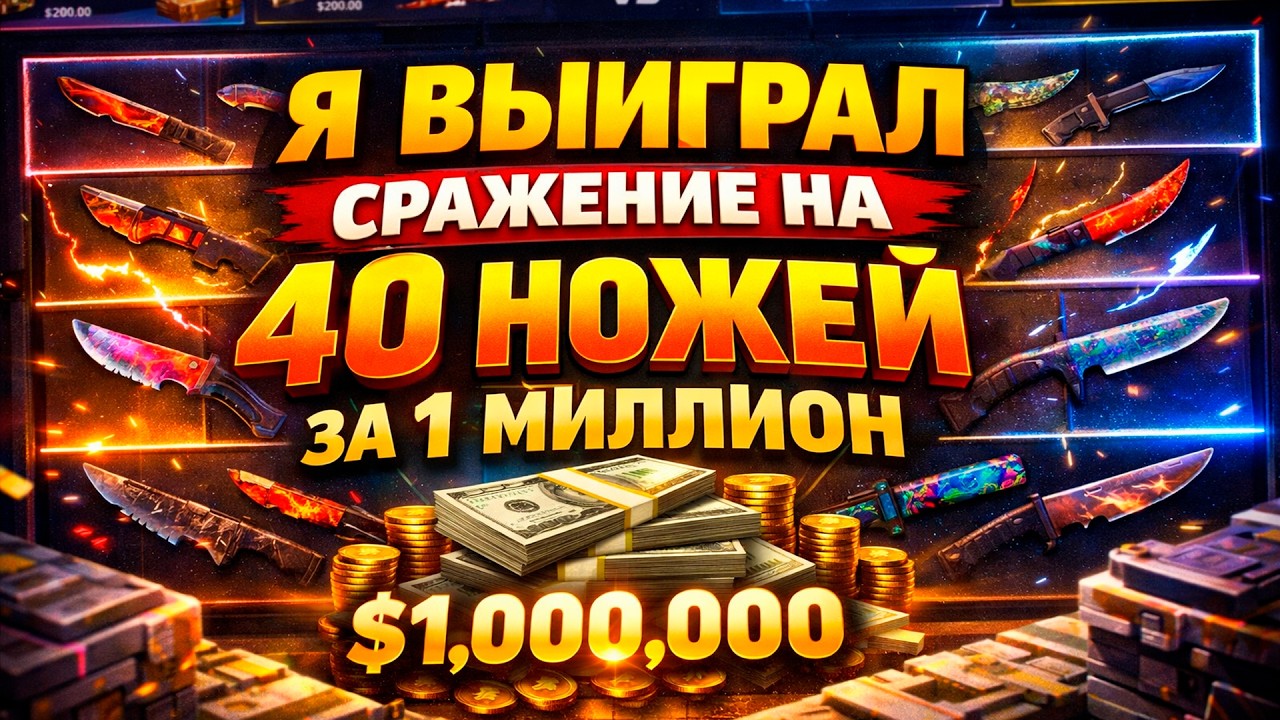 Я ВЫИГРАЛ СРАЖЕНИЕ НА 40 НОЖЕЙ ЗА 1 МИЛЛИОН НА FORCEDROP! (CS2/КС2)