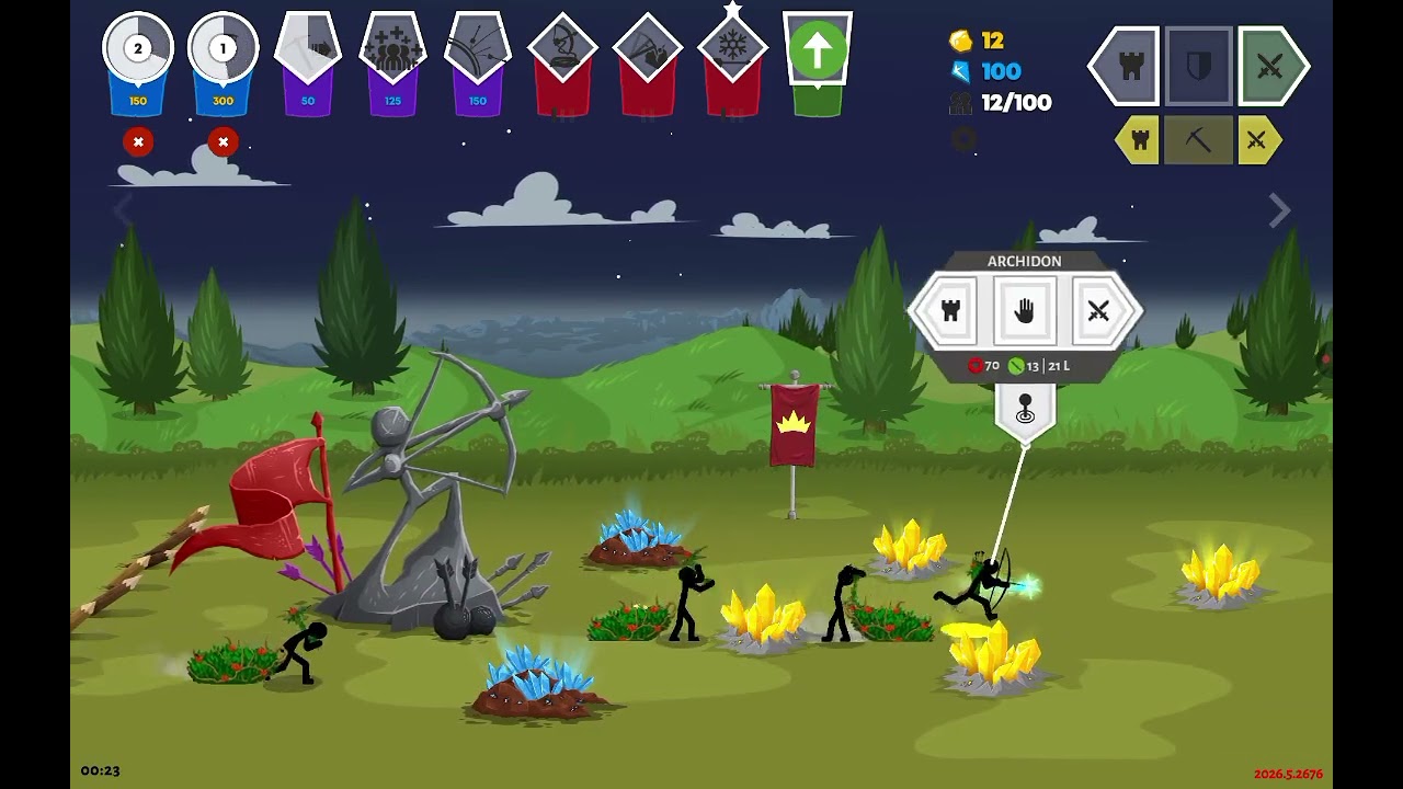 Stick war saga kampanye part 4, lawan bos Titan!