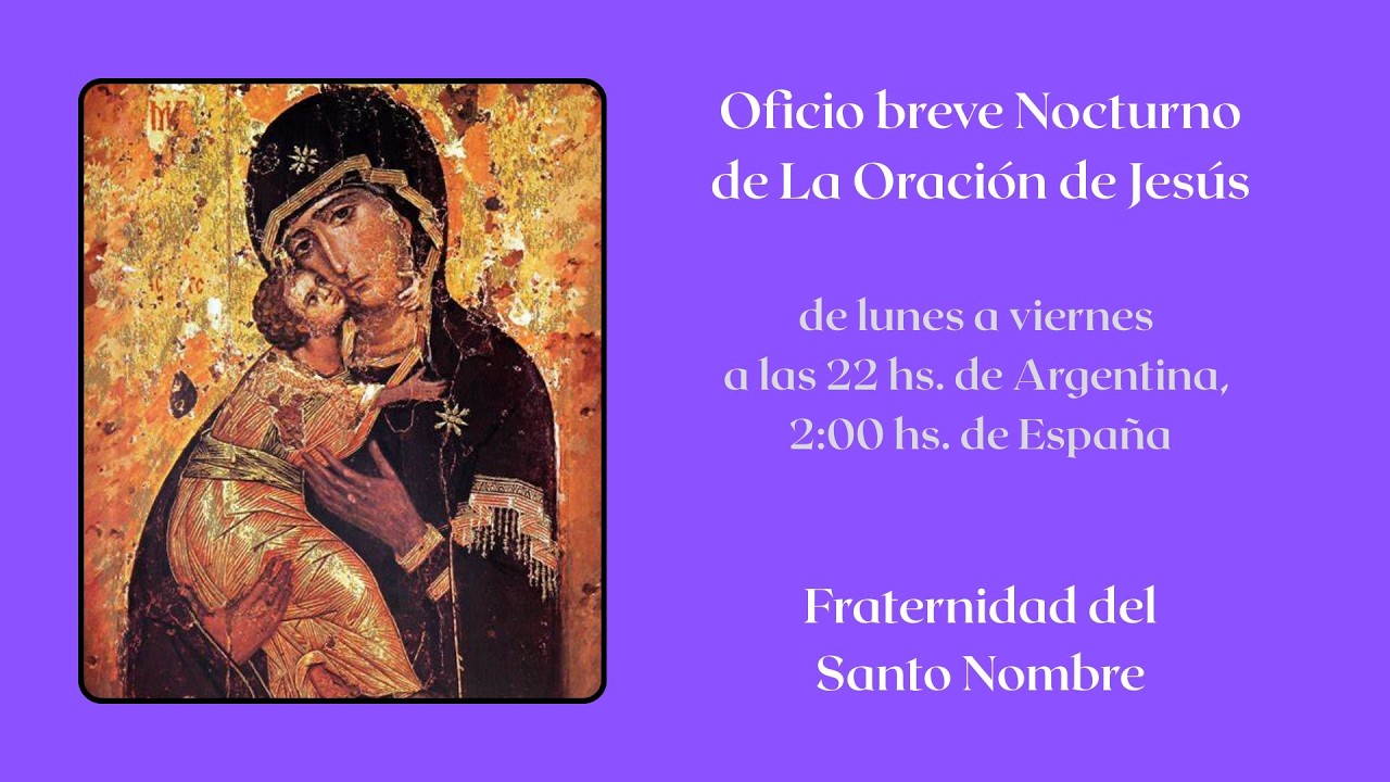 Oraciones de la Fraternidad - Espacio abierto de recogimiento, oración y silencio