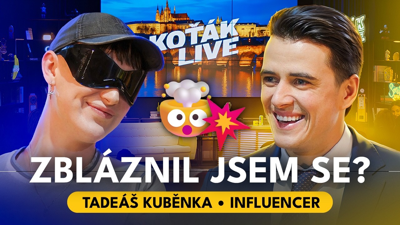 Tadeáš Kuběnka: O chlapech nemůžu mluvit bez alkoholu | KOŤÁK LIVE