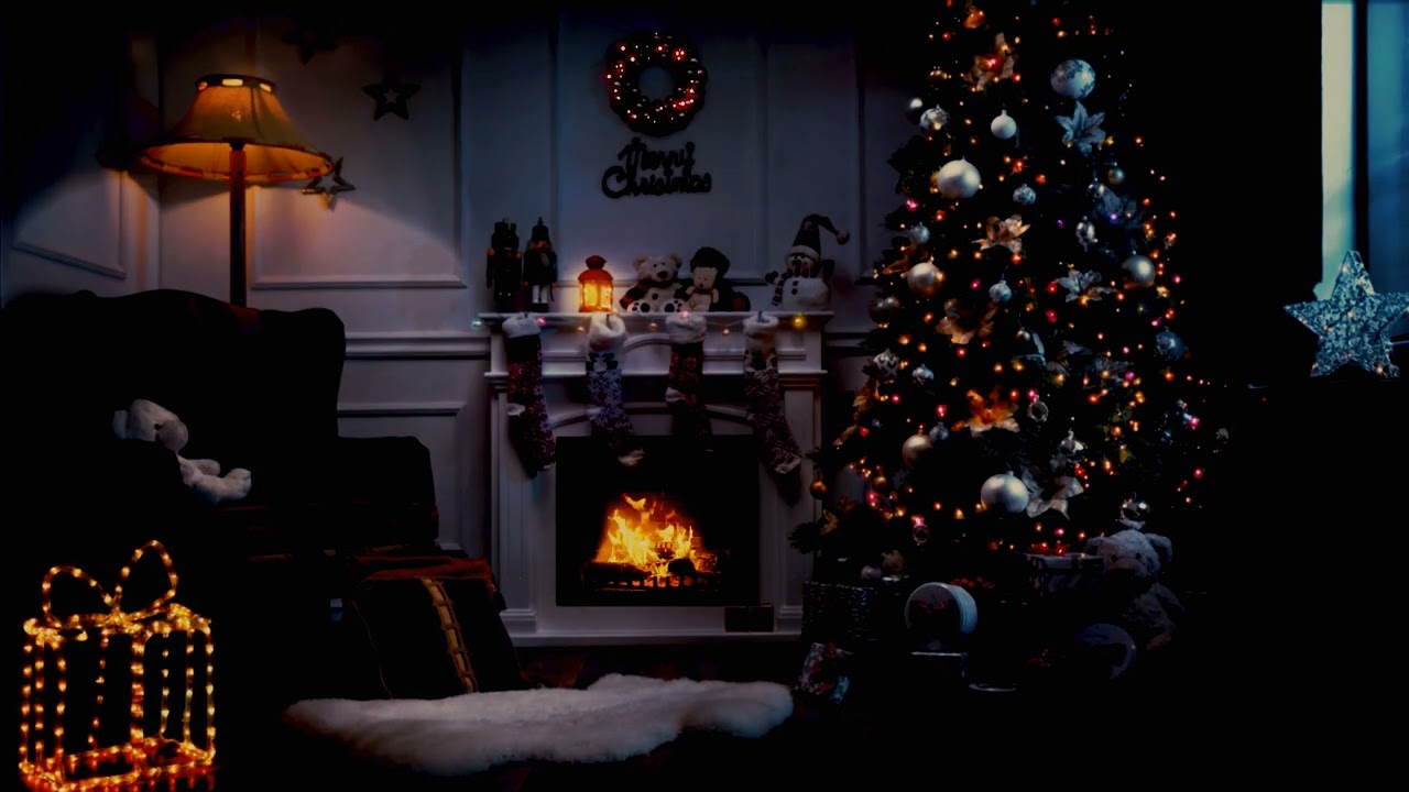 Cozy Christmas Fireplace Ambience 🔥 | ASMR Holiday Sounds for Background Focus and Relaxation