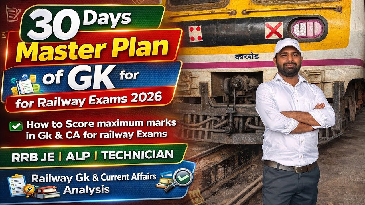 Railway Gk & CA Analysis |30 Days Master Plan Of Gk and Current Affairs 2026 
