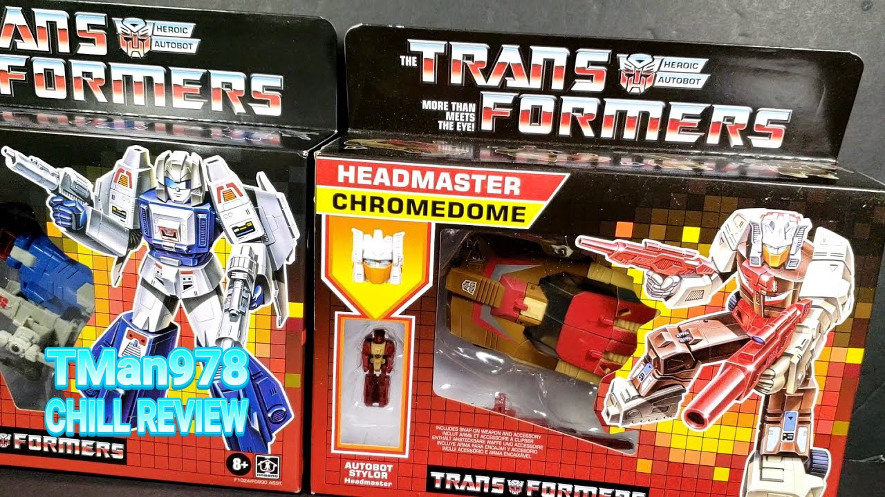 Walmart Transformers Retro Headmaster Highbrow and Chromedome CHILL REVIEW