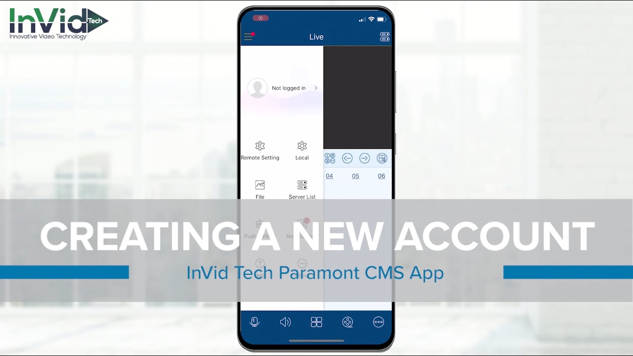 Creating a New Account in the Paramont CMS Mobile App