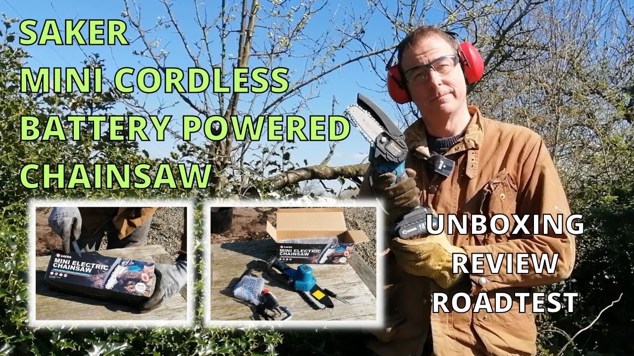 Saker Mini Electric Cordless Battery Powered Chainsaw