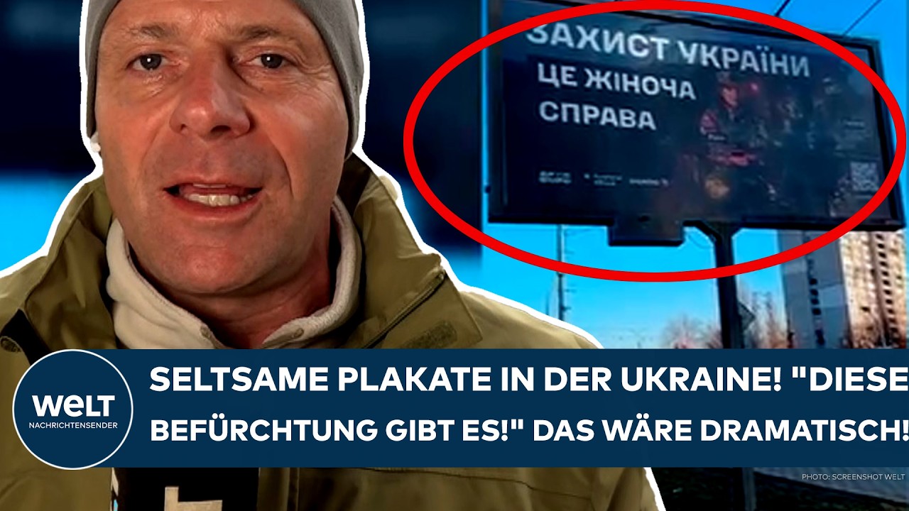 PUTINS KRIEG: Seltsame Plakate in der Ukraine! 
