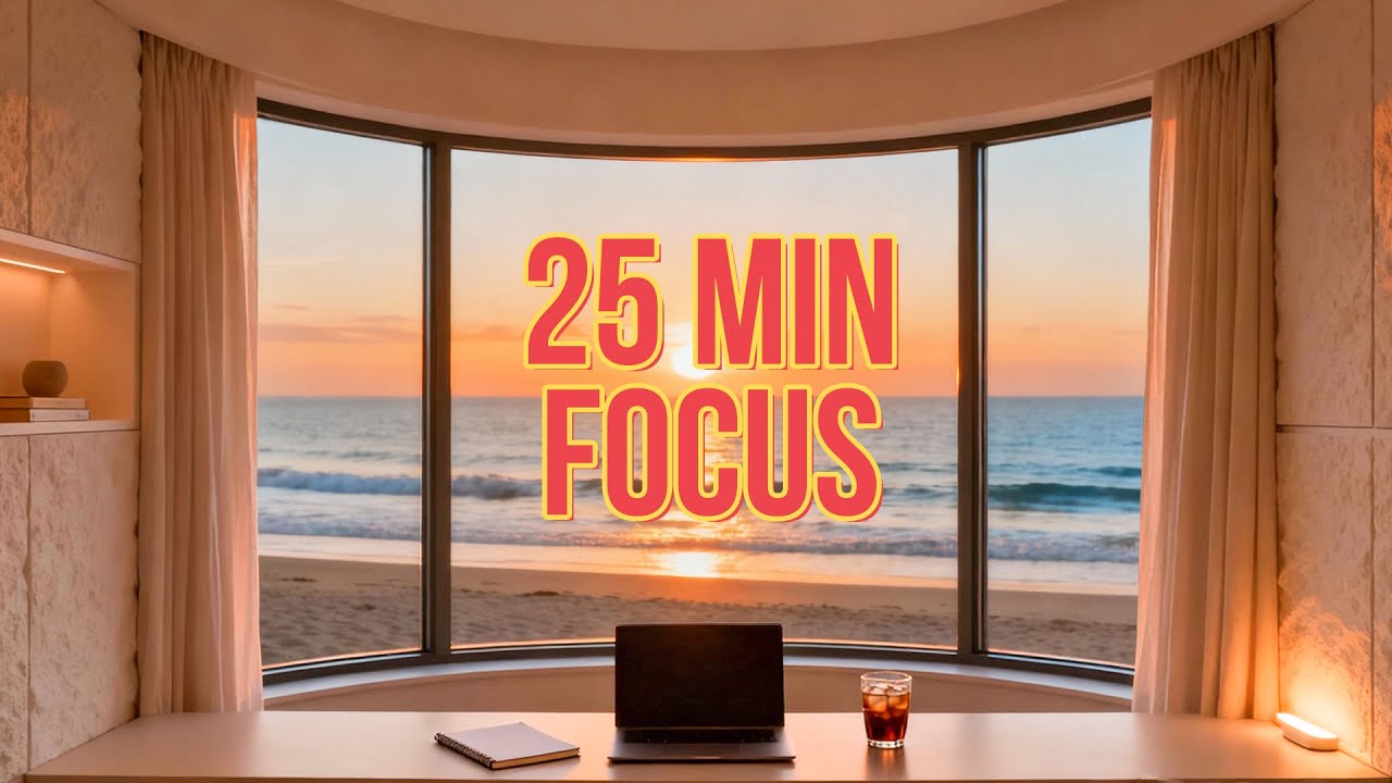 Summer Focus Timer ☀️ | 25-Min Calm