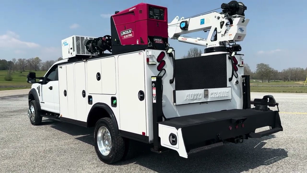 2019 FORD F550 4X4 MECHANICS TRUCK CRANE COMPRESSOR WELDER SERVICE TRUCK FOR SALE