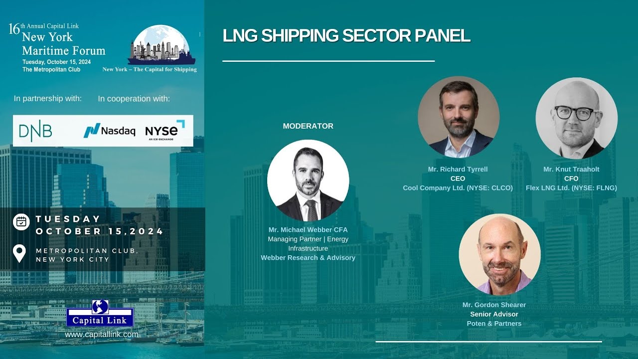 2024 16th Capital Link New York Maritime Forum - LNG Shipping Sector Panel