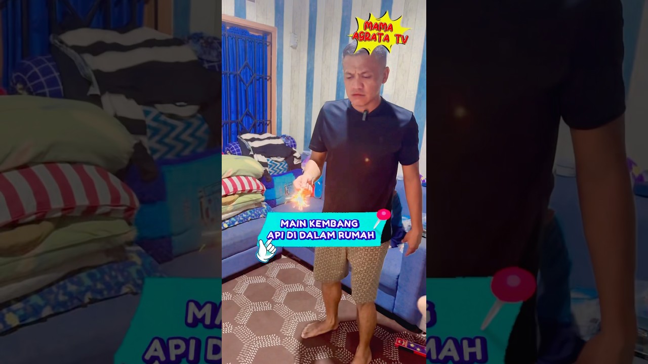 Main kembang api didalam rumah kebakaran‼️