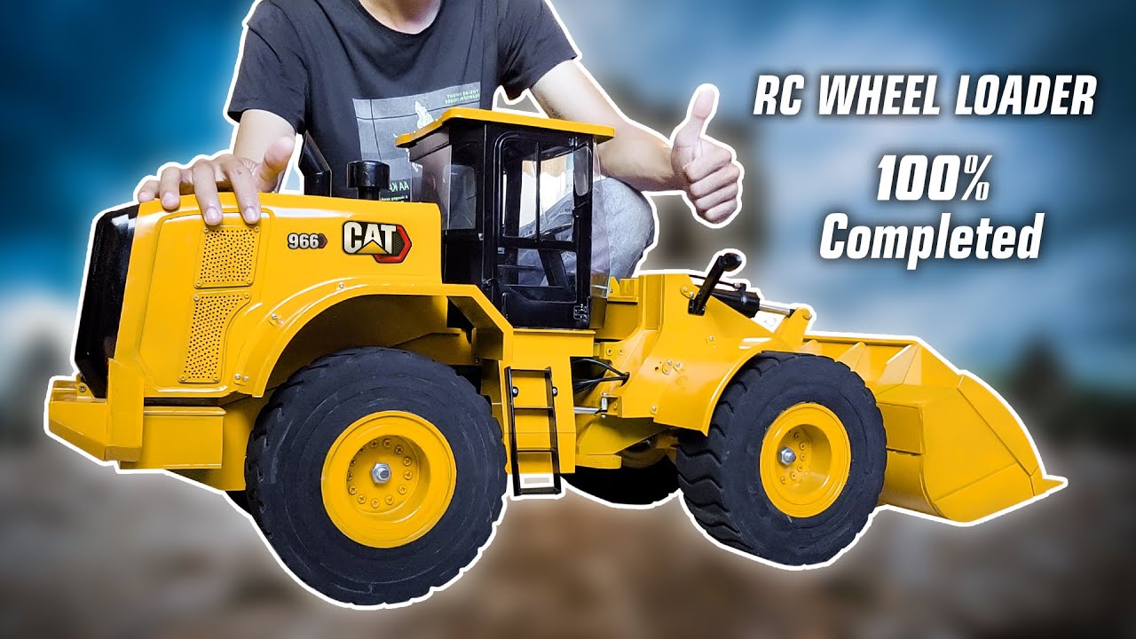How to make RC wheel loader CAT 966 1/8 Scale 100% Completed