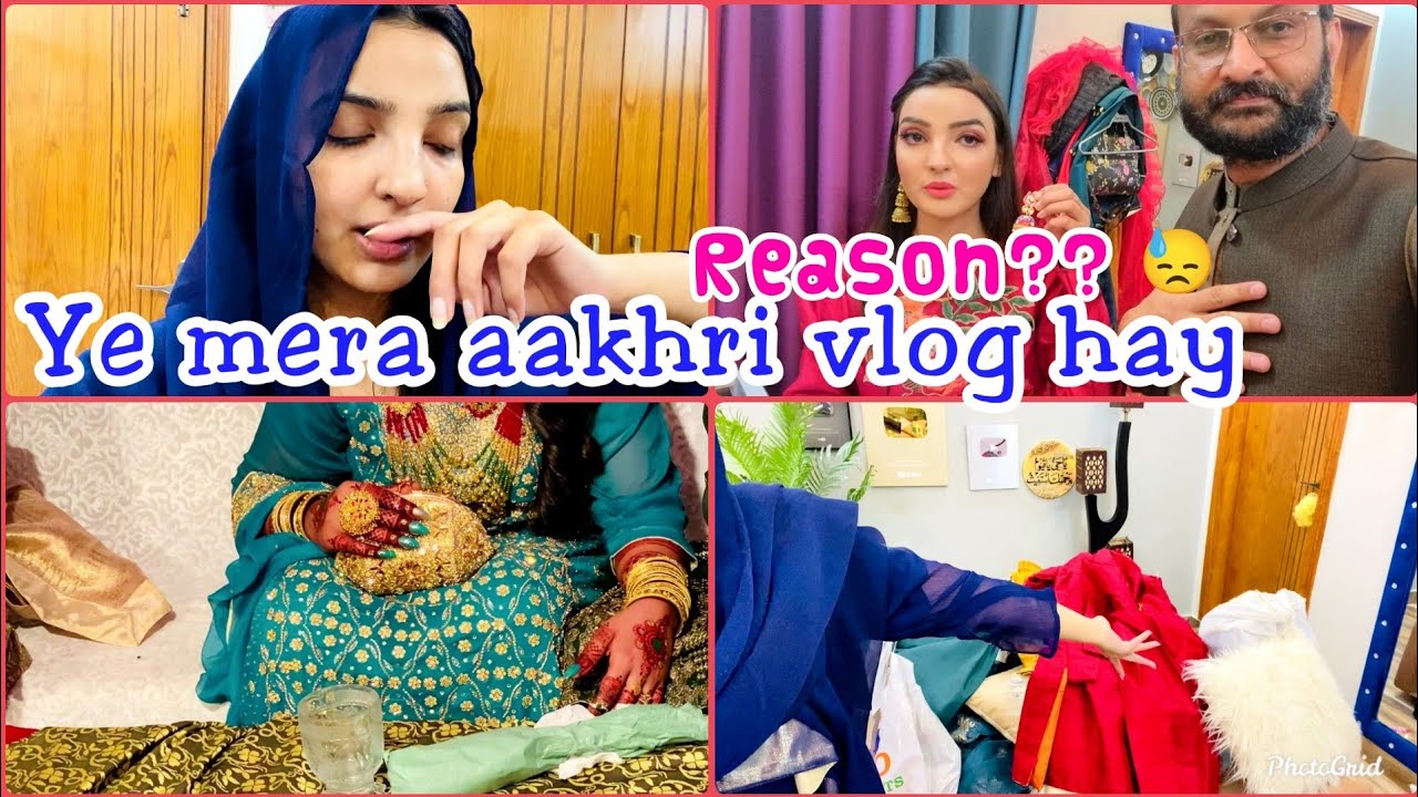 My Last Vlog 😓 Wedding pr gai, Dulhan ney kia pehna & my Dress ?Wedding Vlog 91