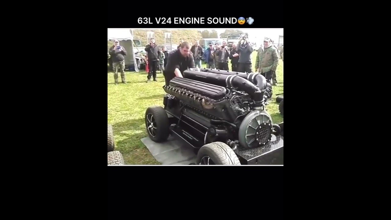 63L V24 Engine Sound 😯😱 #trending #viralvideo #ytviral #v24 #engine