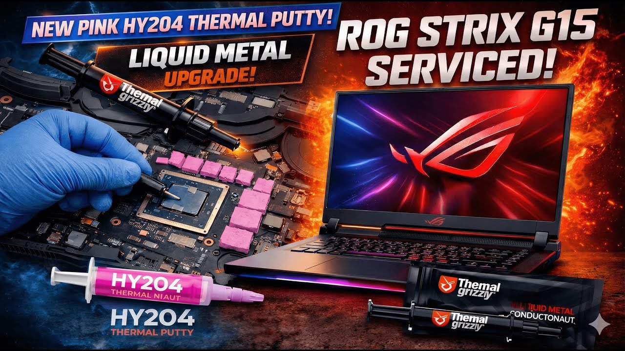 ASUS ROG G15 Deep Servicing 🔥 | Liquid Metal Repaste & Heatsink Cleaning