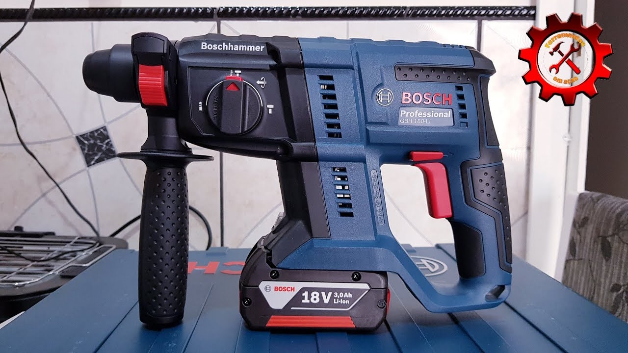 O Menor Rompedor - Martelete Bosch 18v GBH 180 LI
