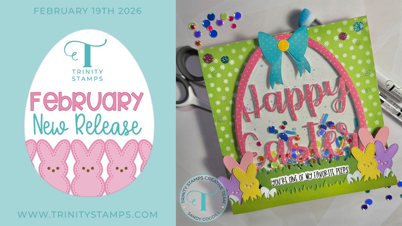 Trinity Stamps Happy Easter Add-on Shaker Card