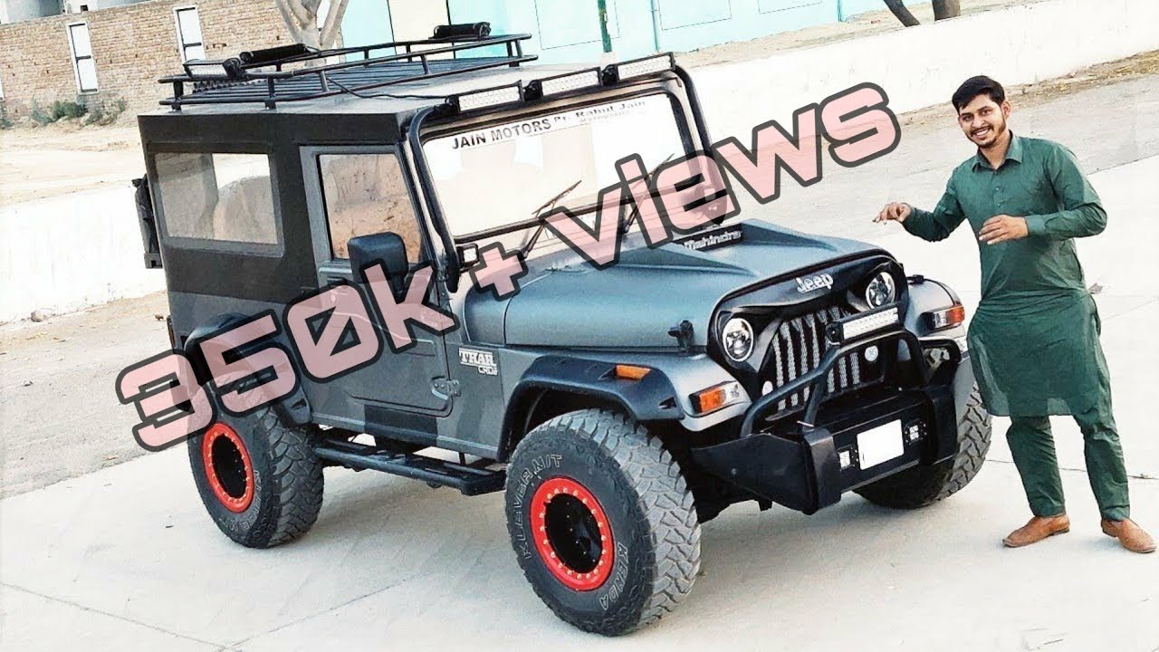 THAR TYPE LUXURY MODIFIED JEEP....NEW MAT GREY COLOUR ...JAIN MOTORS