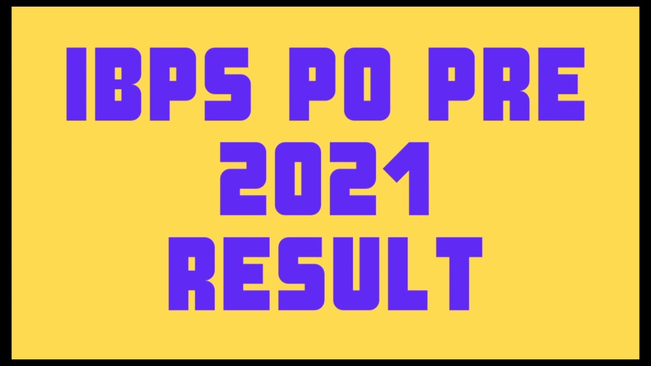 Result of IBPS PO PRE 2021 #ibpspo2021 #bankingexams